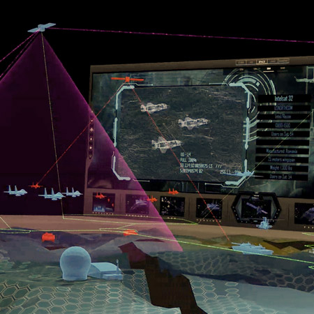 C2 3D digital warfare environment.